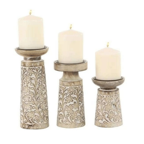 Wooden Candle Holder