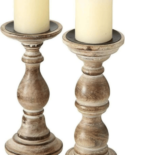 Wooden Candle Holder