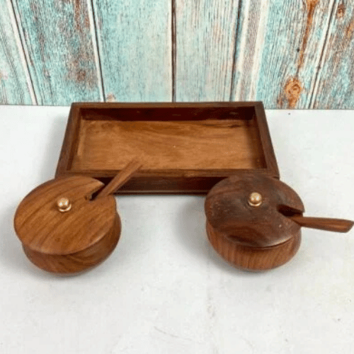 Wooden Spice Box