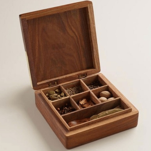 Wooden Spice Box